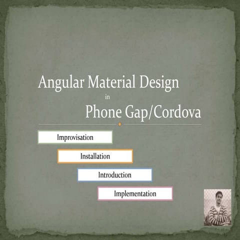 Phonegap android angualr material design