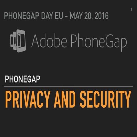 PGDAY EU 2016 workshop - privacy and security