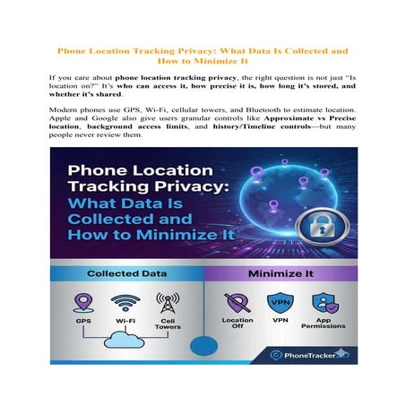 Phone Location Tracking Privacy: What Data Is Collected and How to ...