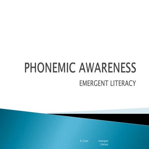 Phonemic Awareness - Dr. Grant - GMU