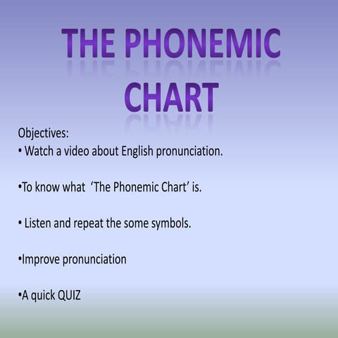 Phonemic chart | PPTX