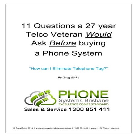 Phone systems brisbane 11 smart questions a 27 year telecommunications vetera...