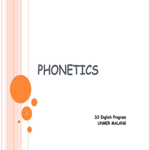 Introduction to Phonetics: A Speech Sound System | PPT