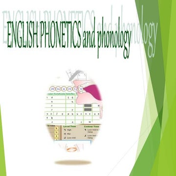 Phonetics phonology