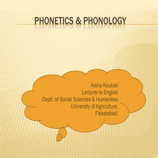 Phonetics & phonology (The way Vowe...