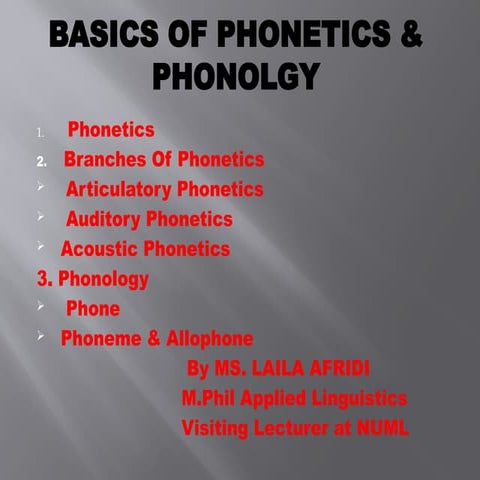 Phonetics & Phonology_1.pptx from gearge Yule