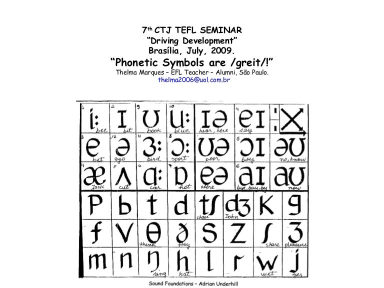 Phonetic Symbols Are Great