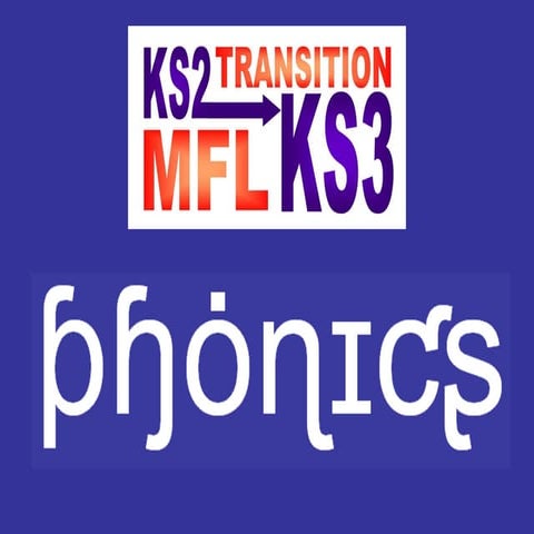 Phonics in KS2 and KS3