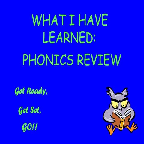 Phonics Review Ppt