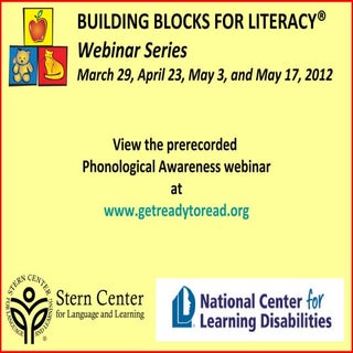 Building Blocks: Phonological Aware...