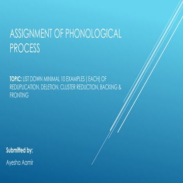 Phonological process