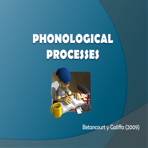 Phonological Processes Slides