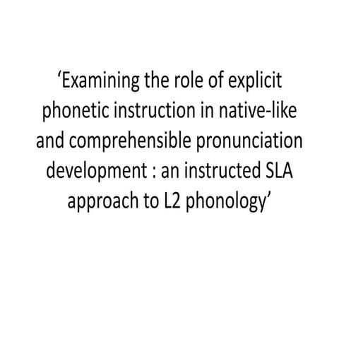 Phonology