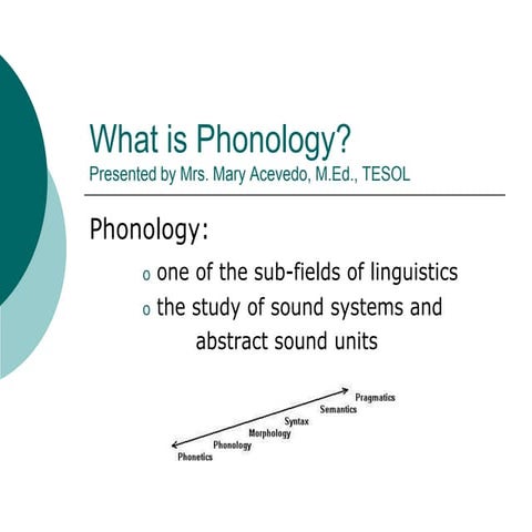 What is Phonology?