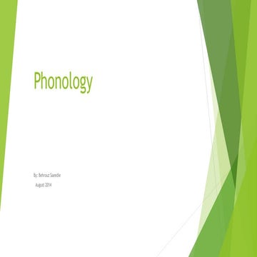 Phonology