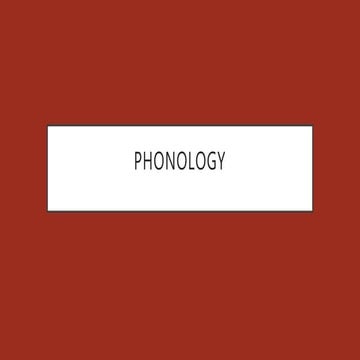 Phonology