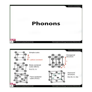 Phonons lecture