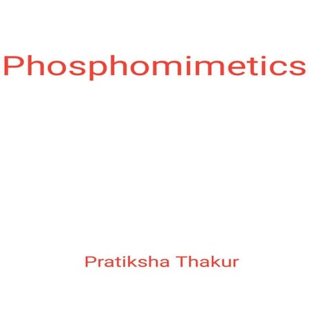 Phosphomimetics 