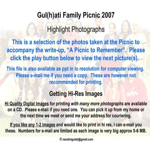 Photo Highlights of Picnic 2007