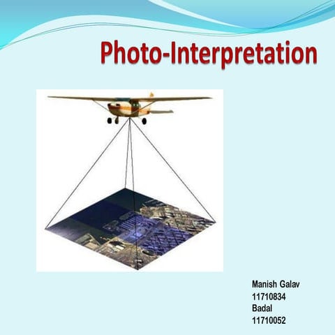 Photo interpretation and its applications