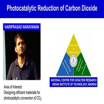 Photocatalytic reduction of carbon dioxide