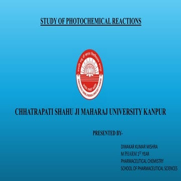 Photochemical Reactions M Pharm Chemistry.pptx