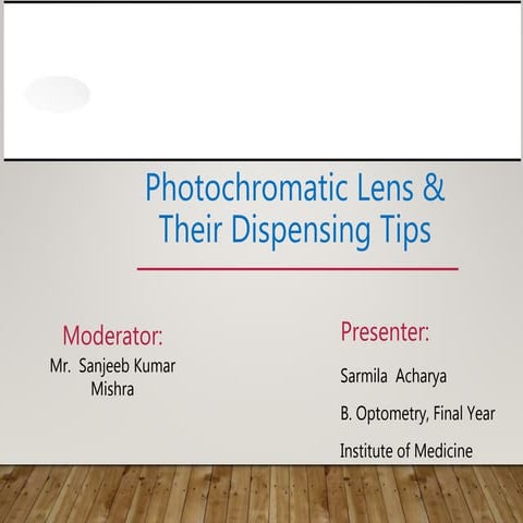 Photochromatic lenses 