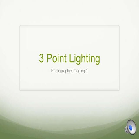 Basic photography lighting | PPT