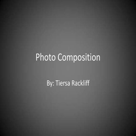 6 photography elements | PPTX