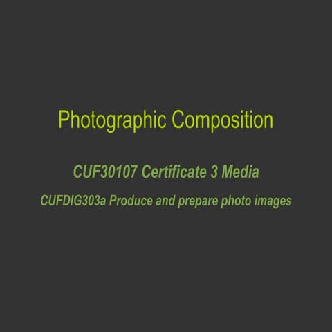 Photographic Composition | PPTX