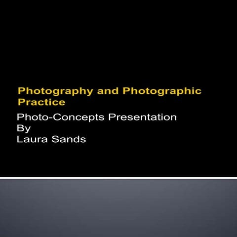 Photo Concepts Presentation | PPTX