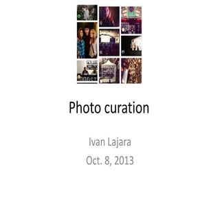 Photo curation in journalism