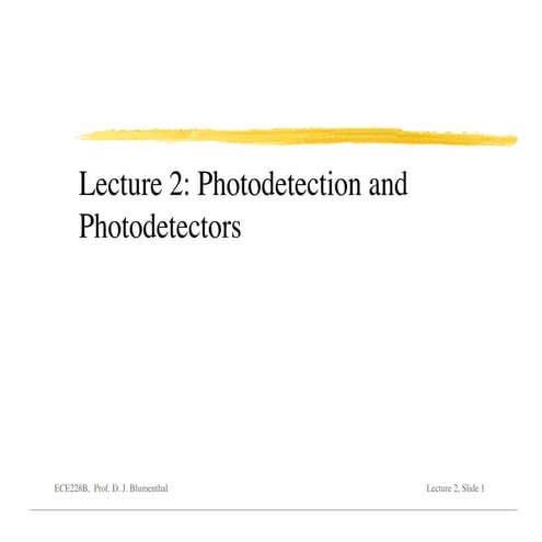 Photodetection and photodetectors