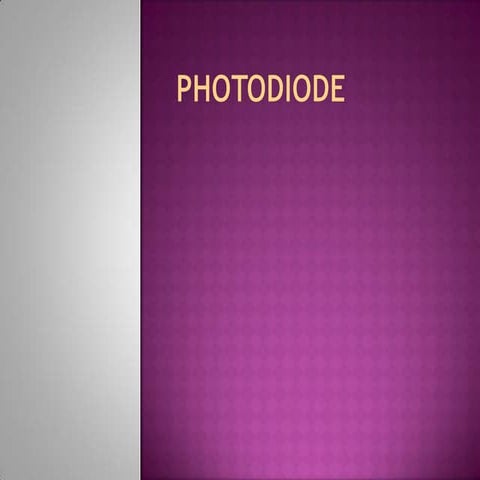 Photo diode