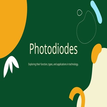 It is Photodiodes ppt its in the msc physics