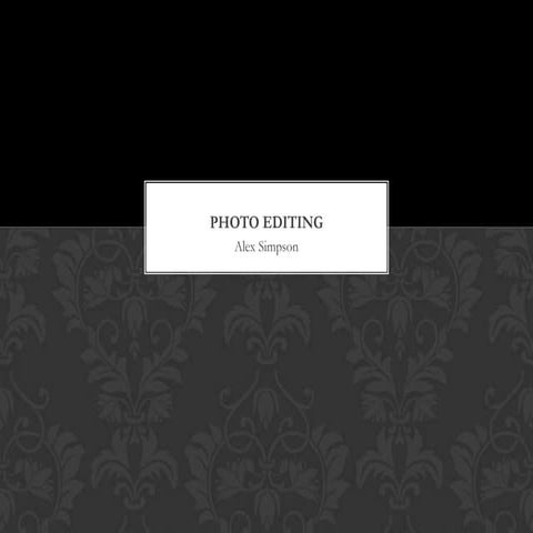 Photo editing ancillary task 1