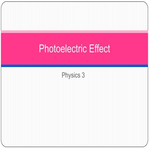 Photoelectric effect