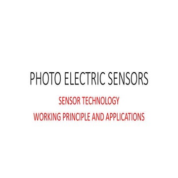 PHOTO ELECTRIC SENSORS [Autosaved].pptx