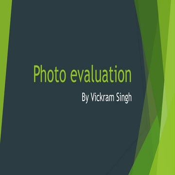 Photo evaluation