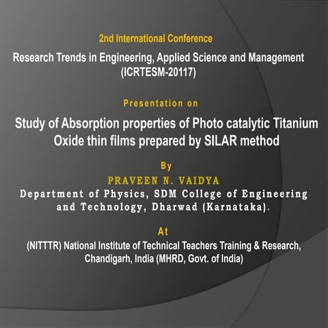 degradation of pollution and photocatalysis