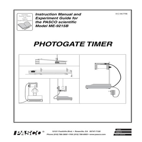 Photogate timer-manual-me-9215 b