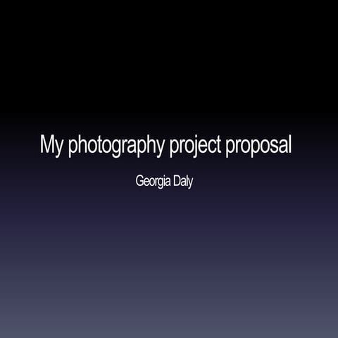 Photog proposal presentation