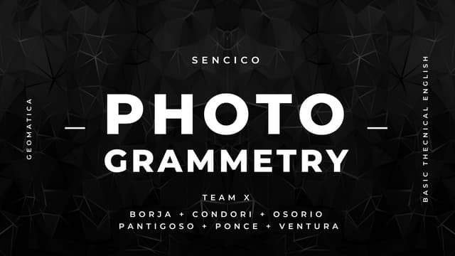 Photogrammetry 