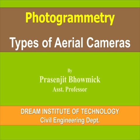 Types of aerial cameras - photogrammetry 