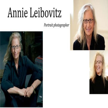 Photographer Annie Leibovitz