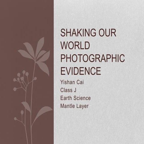 Plate Boundary, photographic evidences