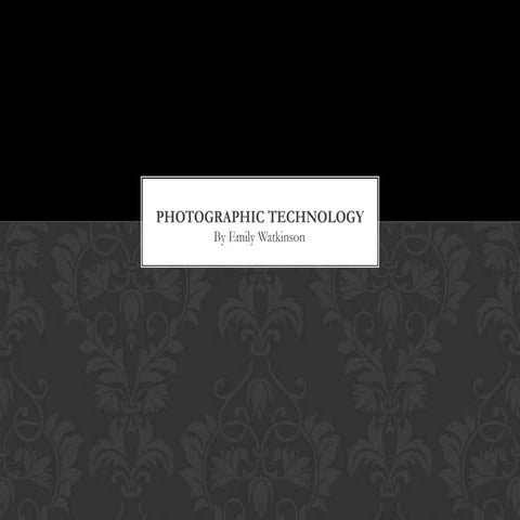 Photographic Technology/Equipment