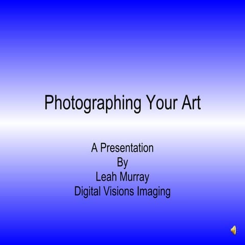 Photographing Your Art