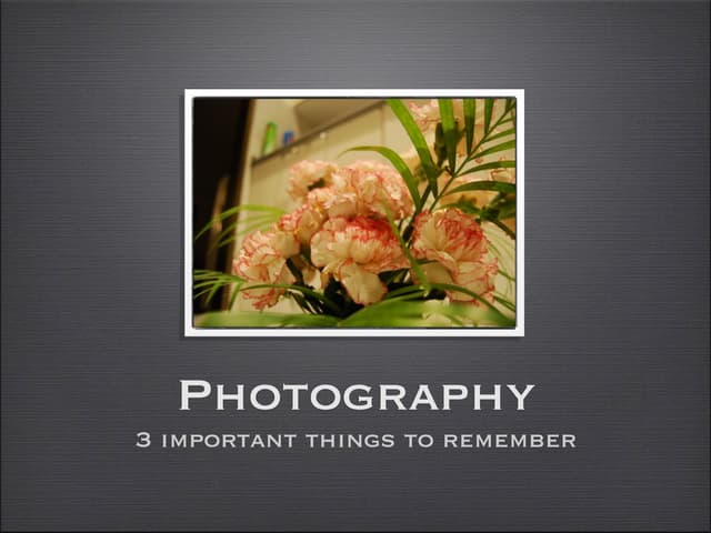 3 Photography Points for G2