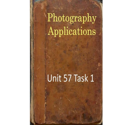 Photography applications